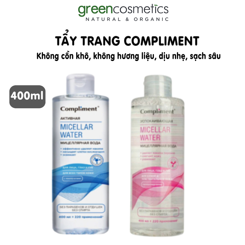 Nước Tẩy Trang Compliment Sạch Sâu, Dịu Nhẹ 400ml