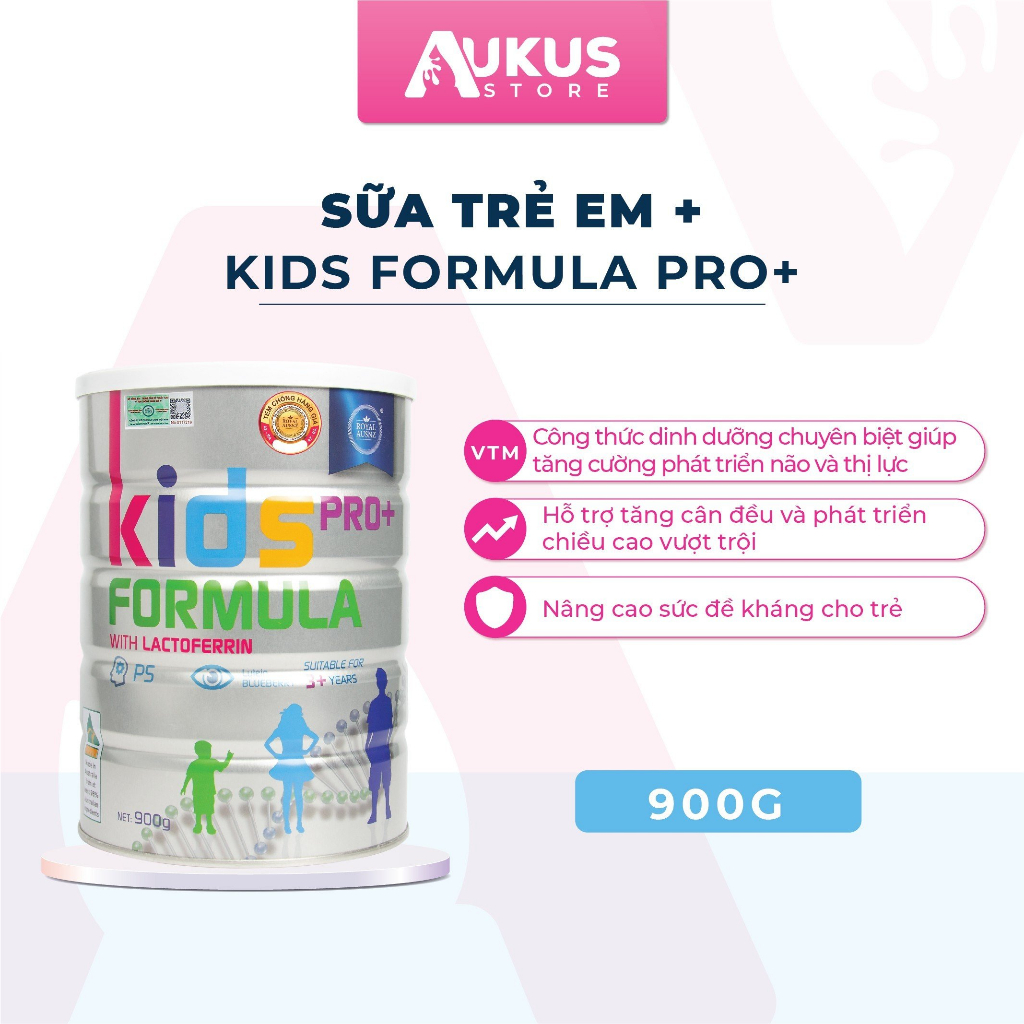 Sữa Hoàng Gia Úc Tăng Chiều Cao ROYAL AUSNZ Kids Pro+ With Lactoferrin Bổ Sung Dưỡng Chất Cho Trẻ Từ 3 – 18 Tuổi Hộp