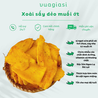 Xoài sấy dẻo muối ớt đặc biệt, đặc sản ngon lạ đà lạt 500g