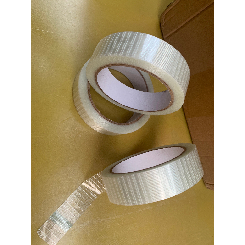 Băng Dính Sợi Thủy Tinh Caro Sọc đôi 2.5cm x 25m, 5cm x 25m