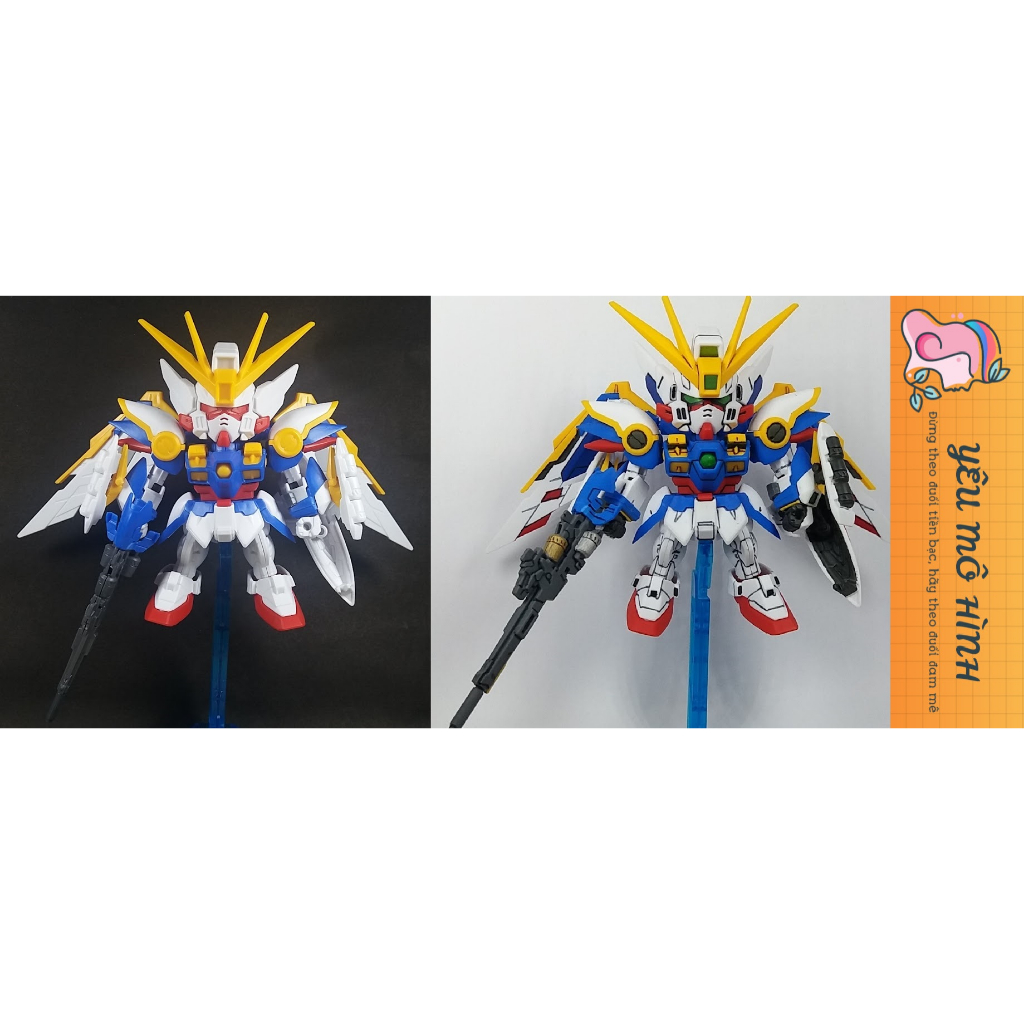 Gundam SD Wing Angel EW có kèm Base trưng bày SD