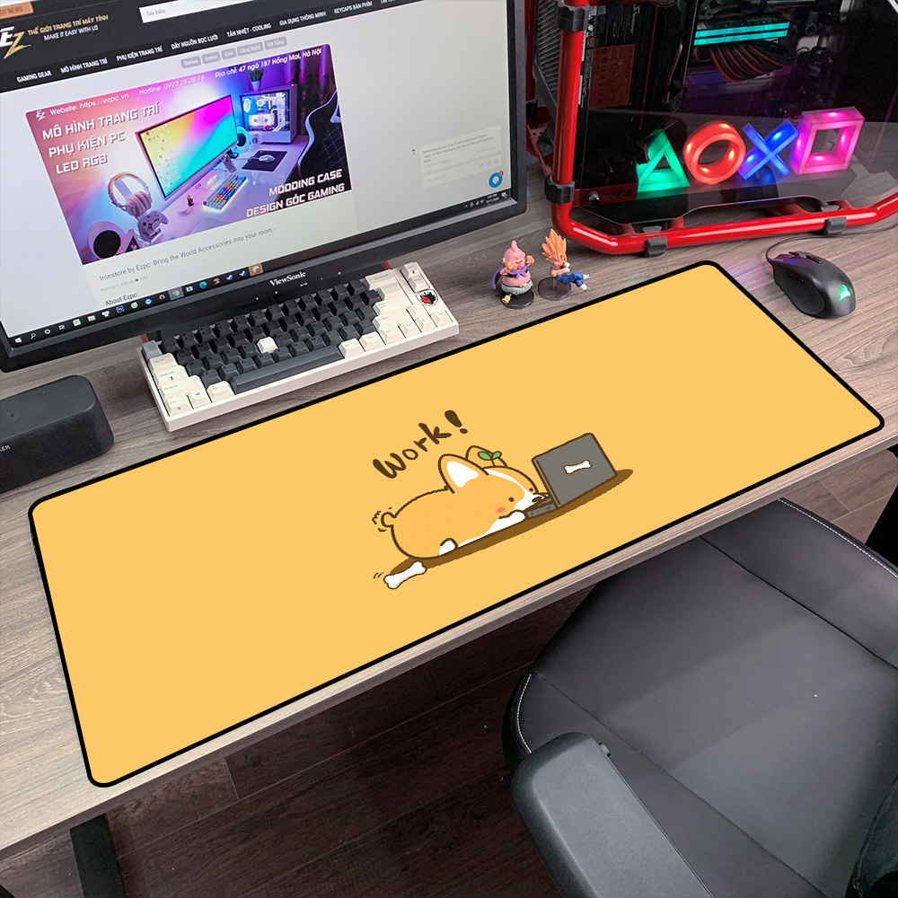 Lót chuột cỡ lớn 50 mẫu đa dạng pad chuột anime siêu bền siêu dễ thương bảo hành 1 năm dùng cho máy tính laptop Q01