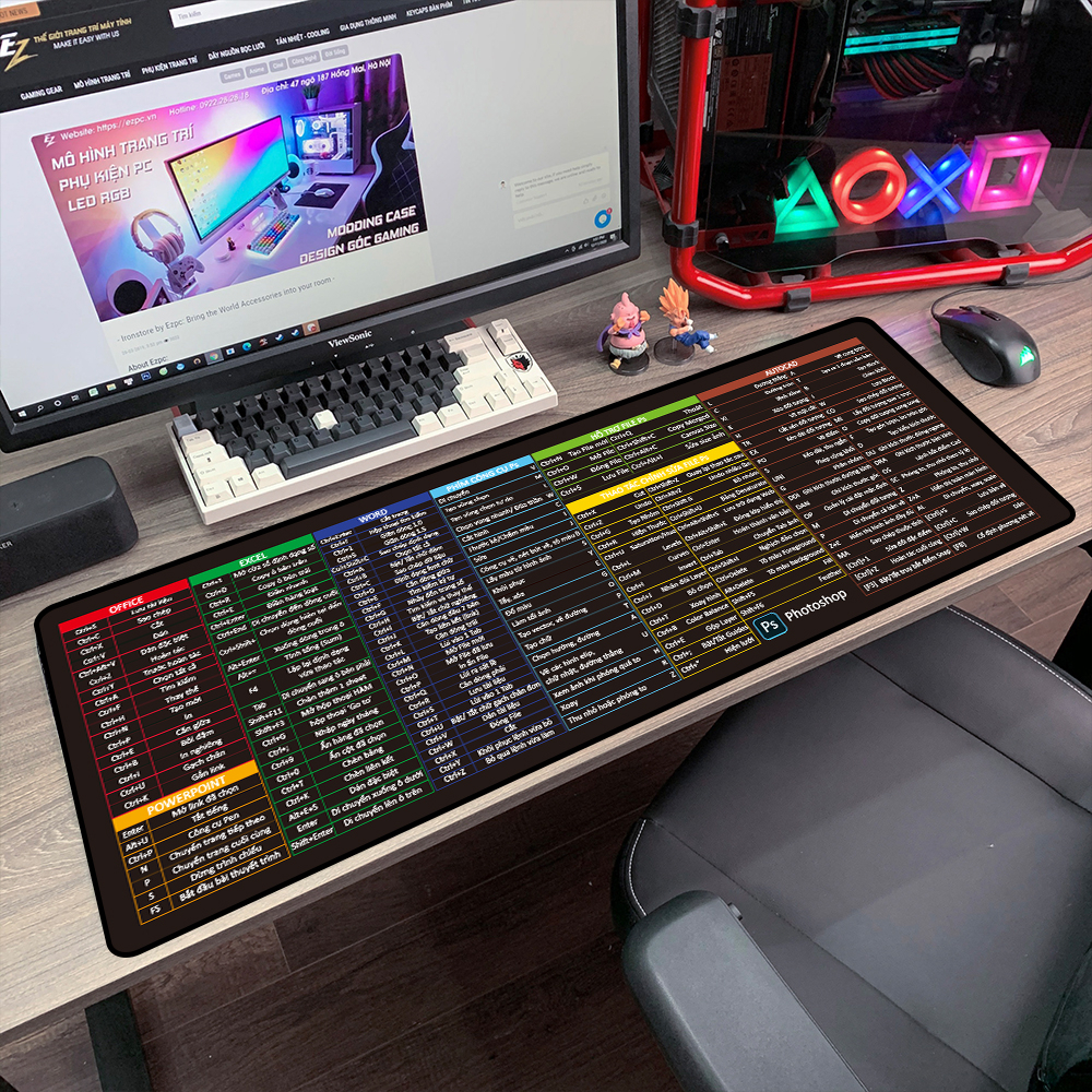 Lót chuột cỡ lớn 50 mẫu đa dạng pad chuột anime siêu bền siêu dễ thương bảo hành 1 năm dùng cho máy tính laptop Q01