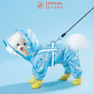 Áo mưa cho chó Hipipet chống thấm nước dễ thương 2 lớp có viền phản quang