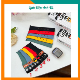 Dây đeo Đồng hồ thông minh Aw, iwatch, Hwatch, T50 mẫu cao su UAG cách điệu cá tính