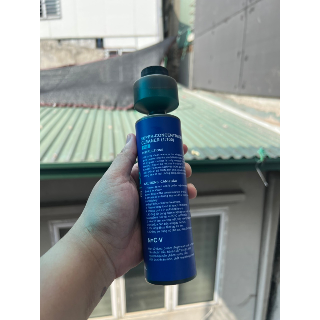 Nước rửa kính ô tô đậm đặc Washer 1:100 Concentrate - Dung Dịch Rửa Kính 270ml công nghệ USA