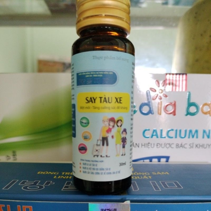 Nước uống chống say tàu xe