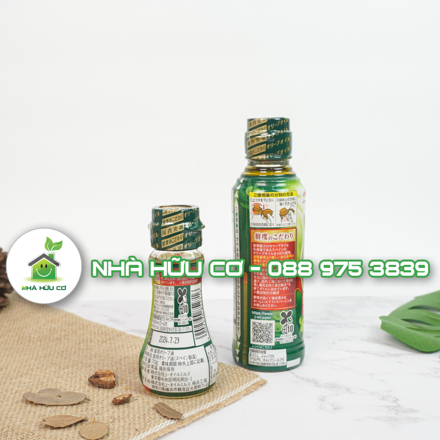 Dầu oliu Ajinomoto Nhật Bản 70g/200g - Nguyên chất cho bé ăn dặm - Date: 7/2024 - Nhà hữu cơ