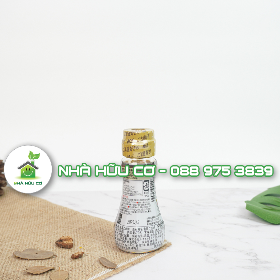 Dầu mè nguyên chất Ajinomoto cho bé ăn dặm Nhật Bản 70g và 160g - Date: 4/2025 - Nhà hữu cơ
