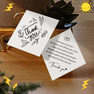 Thiệp cảm ơn, card cho shop