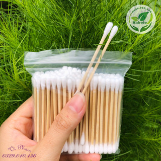 Gói Tăm Bông Vệ Sinh Tai, Mũi Khánh Khuẩn Mềm Mịn