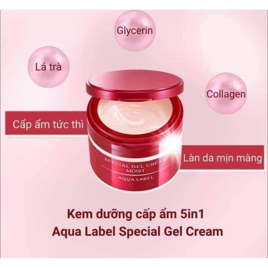 Kem Dưỡng Da 5 Trong 1 Shiseido Aqualabel Dưỡng Ẩm, Tái Tạo Tế Bào Mới, Ngăn Lão Hóa, Giúp Da Săn Chắc Và Căng Mịn