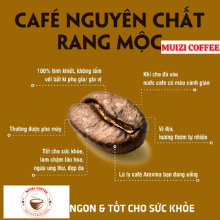 Cà phê hạt nguyên chất, Rang Bơ .ROBUSTA 100% ( 1KG /2 BỊCH )