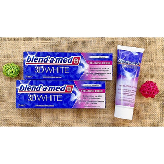 Kem đánh răng BLEND A MED 3D WHITE 75ml đã có mẫu mới
