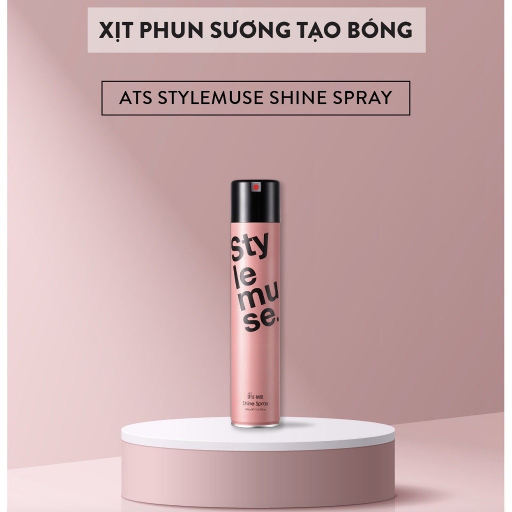 Xịt phun sương tạo độ bóng lộng lẫy cho mái tóc ATS Stylemuse Shine Spray 300ML