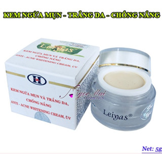 Kem ngừa mụn trắng da chống nắng Leiyas 10g mờ thâm sạm ngăn ngừa mụn nám
