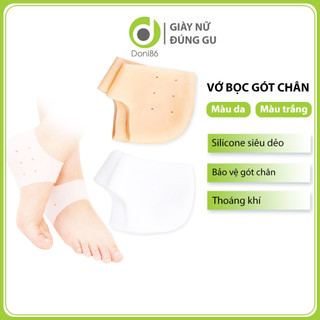 Combo 5 cặp vớ silicone bọc gót chân bảo vệ da chống nứt nẻ chống thốn gót và giúp làm hồng gót sen - PK68-5