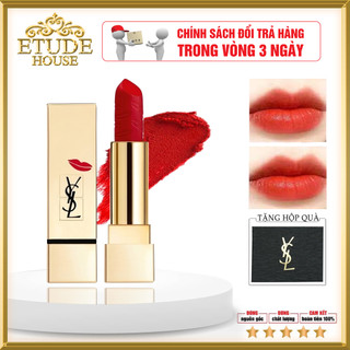Son YSL pure colour satiny radiance, chất son mềm mại không gây khô môi hệt như làn môi nguyên bản