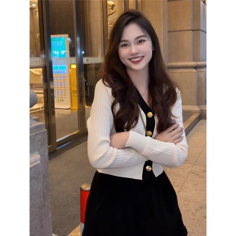 ÁO KHOÁC LEN DÁNG CADIGAN CÚC ĐỒNG