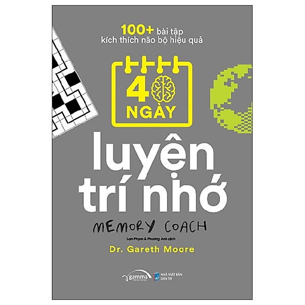 Sách - 100+ Bài Tập Kích Thích Não Bộ Hiệu Quả : 40 Ngày Luyện Trí Nhớ + 40 Ngày Rèn Tư Duy