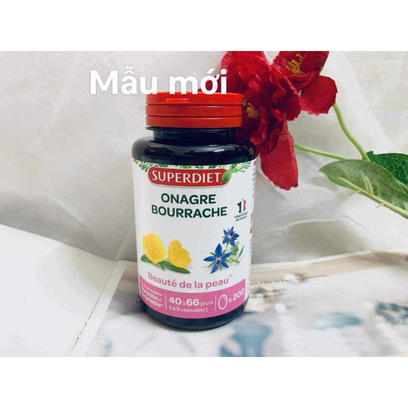 Tinh dầu hoa anh thảo mix lưu ly hữu cơ - lọ 200 viên