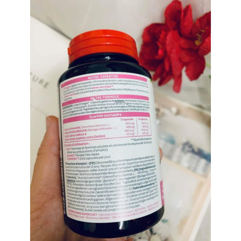 Tinh dầu hoa anh thảo mix lưu ly hữu cơ - lọ 200 viên