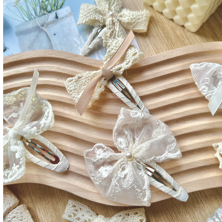 Kẹp nơ nhiều mẫu phong cách Hàn Quốc siêu xinh cho bé made by Cloudy's Mami