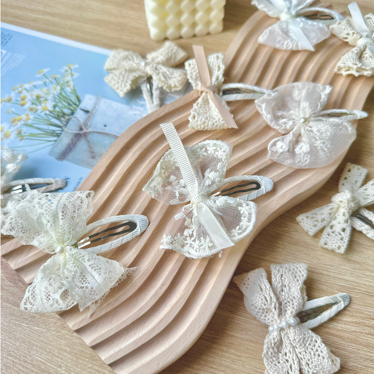 Kẹp nơ nhiều mẫu phong cách Hàn Quốc siêu xinh cho bé made by Cloudy's Mami