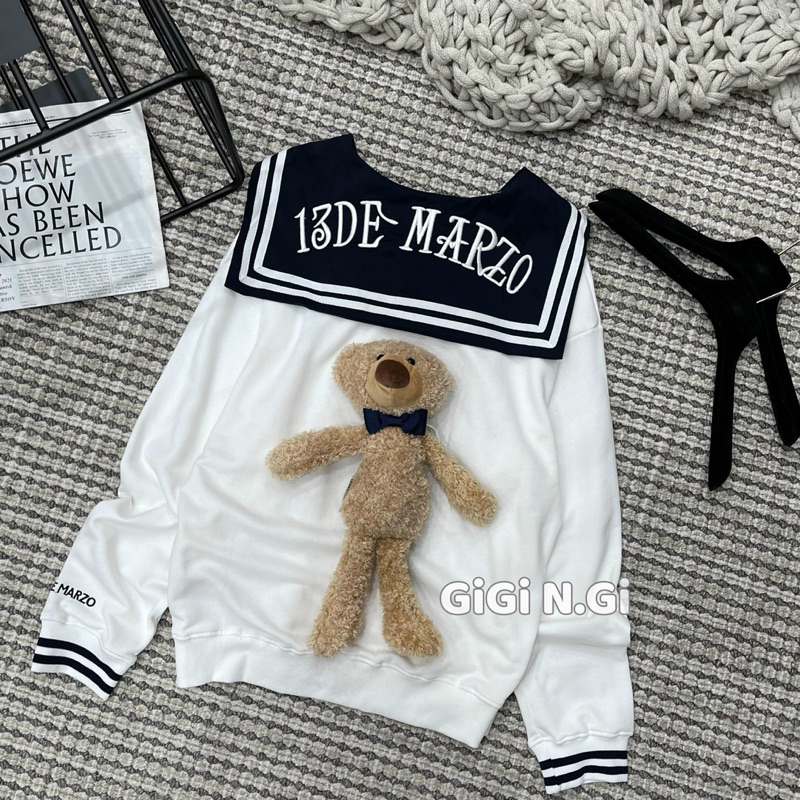 Áo 13DE thuỳ thủ nỉ dài tay