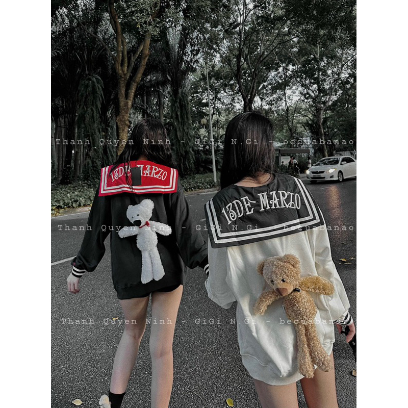 Áo 13DE thuỳ thủ nỉ dài tay