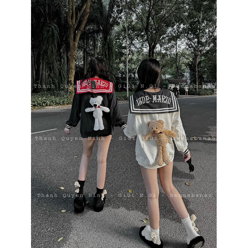 Áo 13DE thuỳ thủ nỉ dài tay