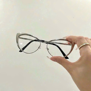 KÍNH Thời trang mắt mèo gọng bạc