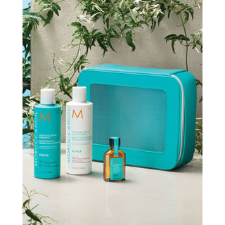 Set quà tặng Moroccanoil ( gội xả 250ml kèm quà tặng và túi da)