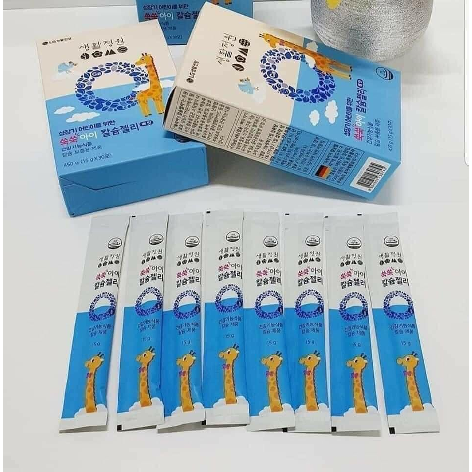 THẠCH CANXI LG TĂNG CHIỀU CAO - BỔ SUNG CANXI, KẼM + VITAMIN CHO BÉ,DÀNH CHO BÉ TỪ 1 TUỔI