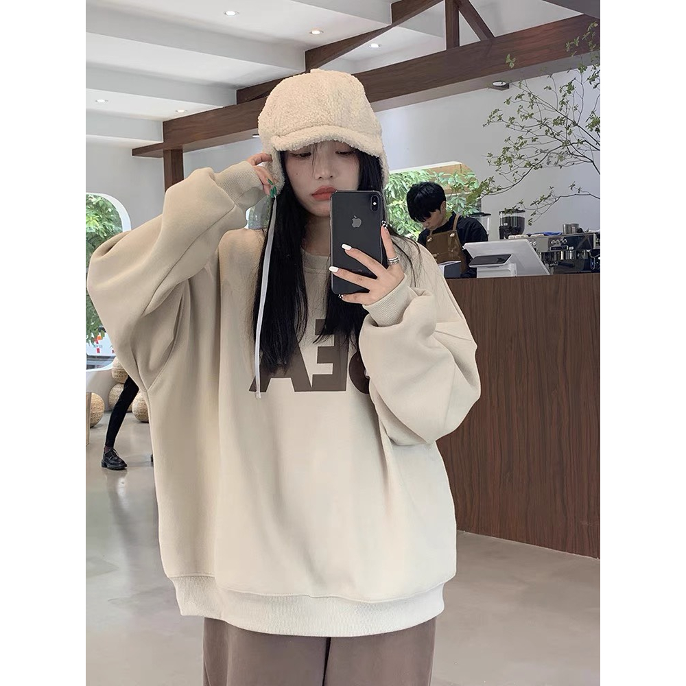Áo hoodie nữ SOL chất nỉ lót bông siêu ấm, áo nữ mùa đông dáng dài cá tính