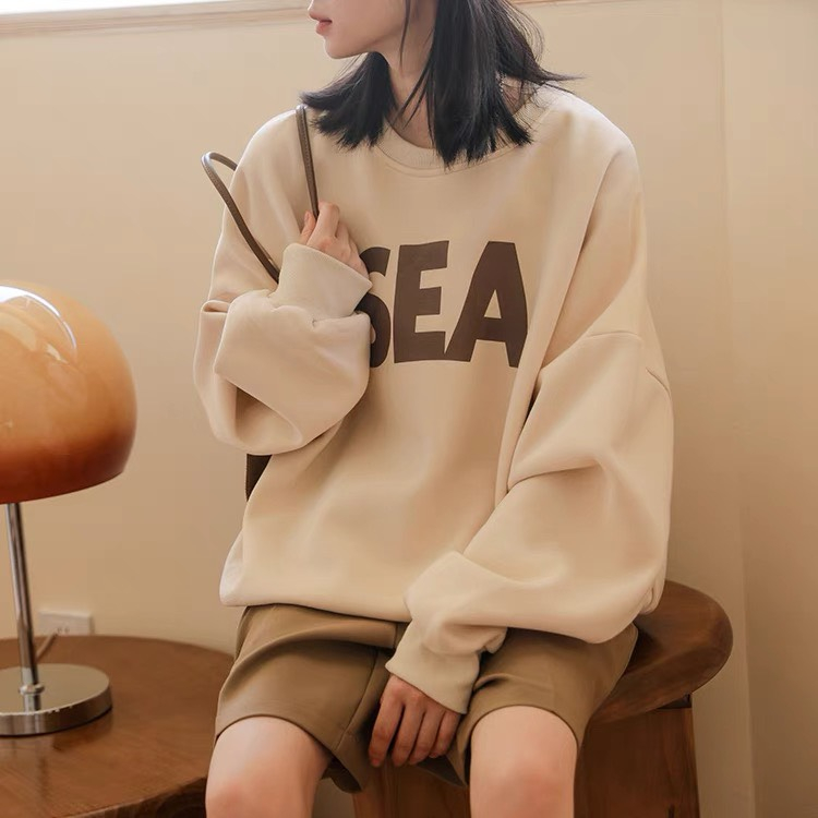 Áo hoodie nữ SOL chất nỉ lót bông siêu ấm, áo nữ mùa đông dáng dài cá tính