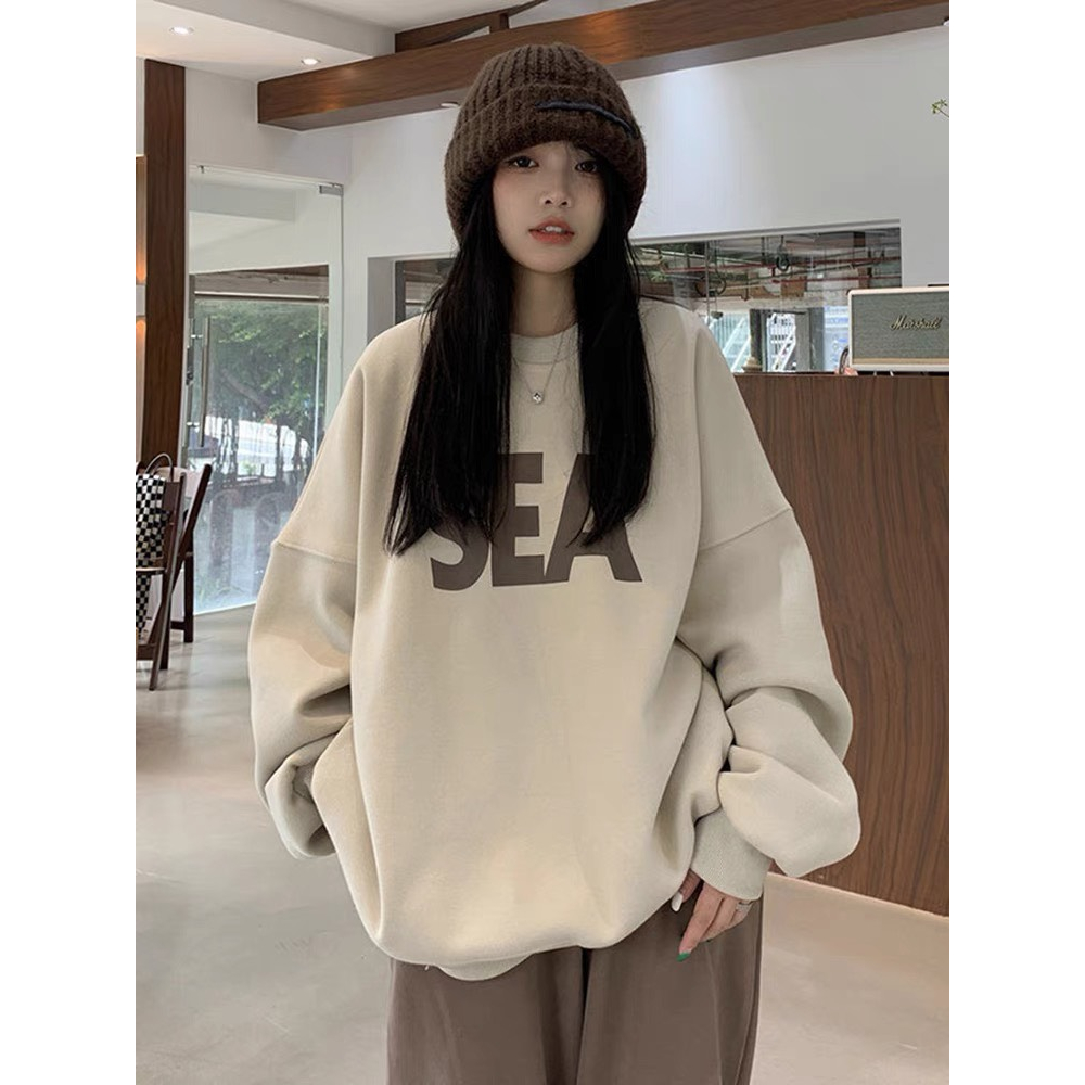 Áo hoodie nữ SOL chất nỉ lót bông siêu ấm, áo nữ mùa đông dáng dài cá tính
