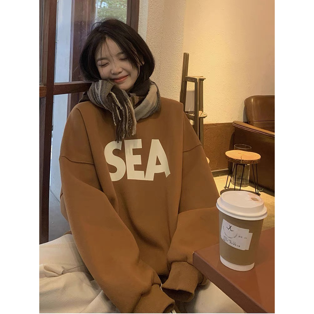 Áo hoodie nữ SOL chất nỉ lót bông siêu ấm, áo nữ mùa đông dáng dài cá tính