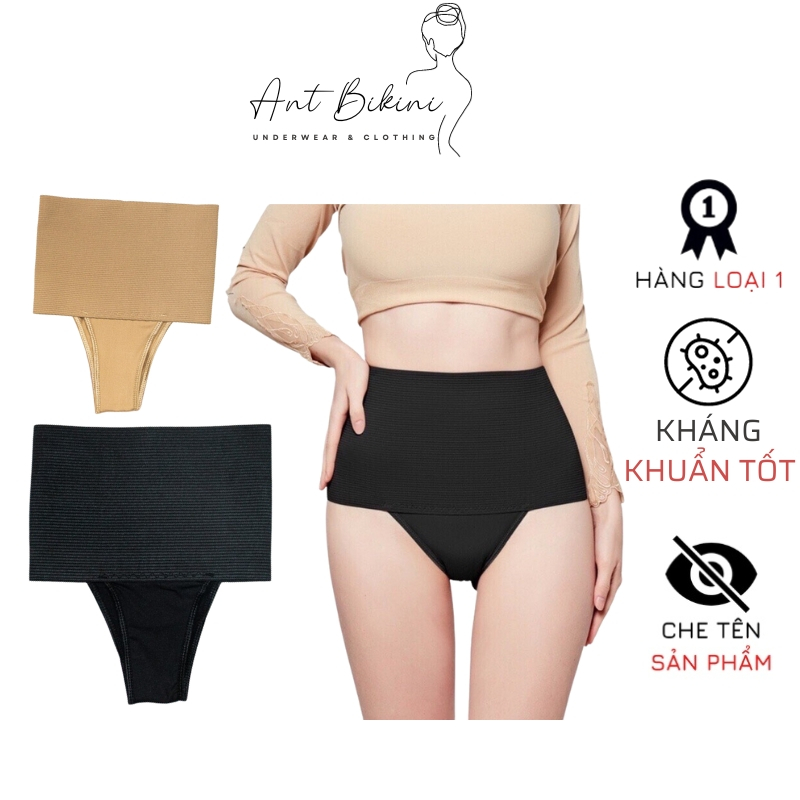 Quần Gen Nịt Bụng Siết Eo Nâng Mông Định Hình Chống Cuộn, Đai Latex Nịt Bụng Co Giãn Tốt Không Gây Khó Chịu Ant Bikini