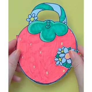 Búp bê giấy Ngôi nhà dâu tây của baby xinh đẹp-Happyfunny