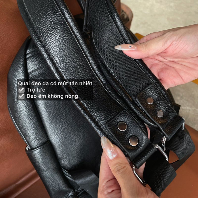 BALO DA TRƠN ĐI HỌC HSSV VỪA LAPTOP14 / FORM ĐỨNG / SHIP KÈM TÚI KHÍ ĐỘN PHỒNG / CLASSIC BP