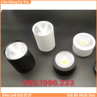 Đèn led ống bơ (đèn lon) 3 chế độ màu,7w phi 90mm, 12w 110mm .ốp trần nổi