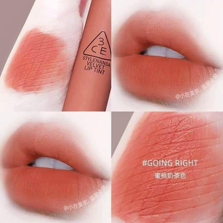 Son kem lì 3ce velvet lip tint going right - cam hồng đất