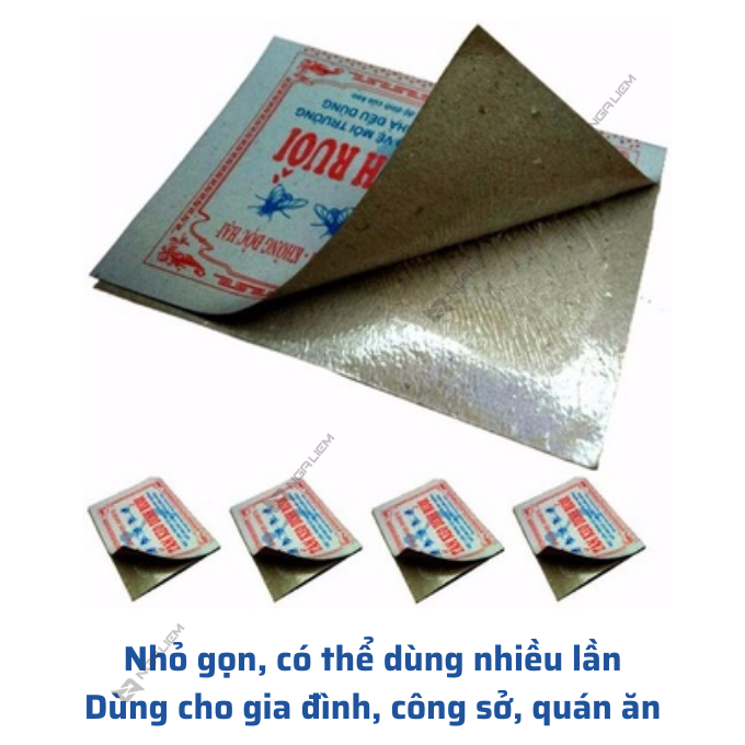 Keo Dính Ruồi 2 Mặt Siêu Dính, Dính Chuột, miếng to, Nhiều Keo - Giá Rẻ Nhất Thị Trường