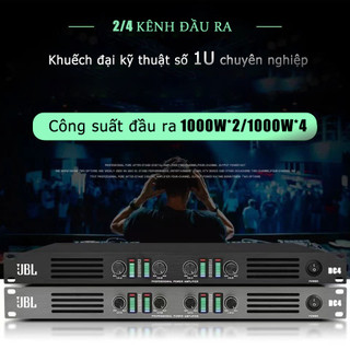Cục đẩy công suất 2 kênh 4 kênh JBL DC2 DC4 class D 1U công suất lớn mỏng hàng chính hãng