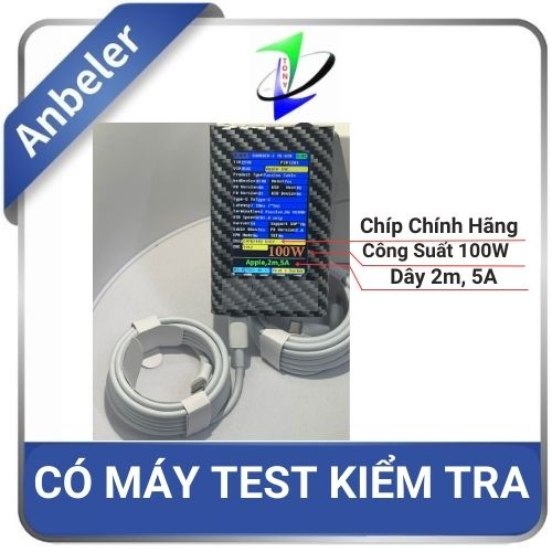Cáp Sạc Nhanh Type C to C 100W hàng Zin Hãng. Thanh lý giá sốc