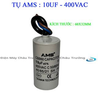 Tụ 10uf nhựa - tụ máy bơm 10uf - tụ điều hoà 10uf 400vac - tụ khởi động 10uf