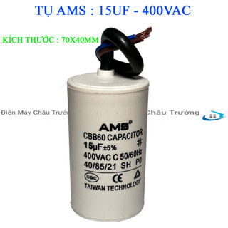 Tụ 15uf nhựa - tụ máy bơm 15uf - tụ khởi động 15uf
