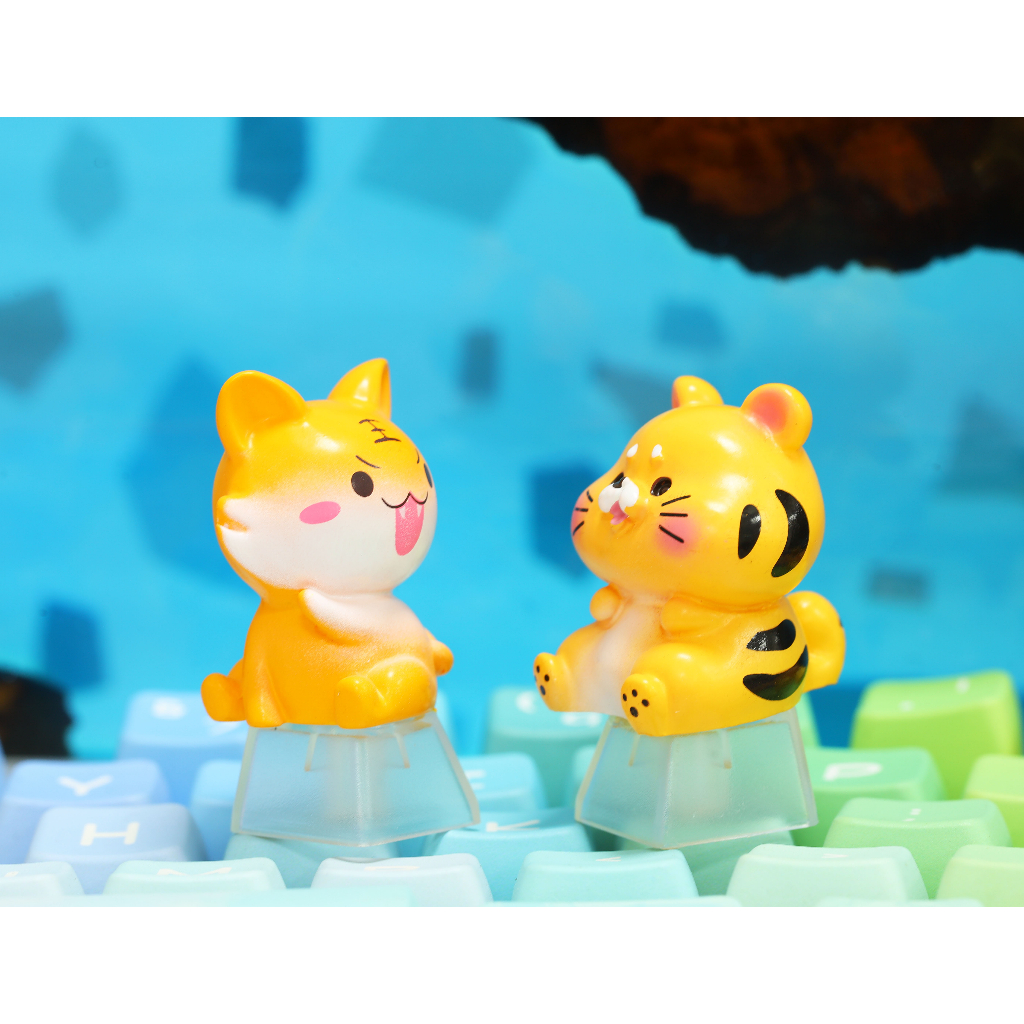 Keycap 12 con giáp siêu đẹp, Nút bàn 2 phiên bản dễ thương cho bàn phím cơ
