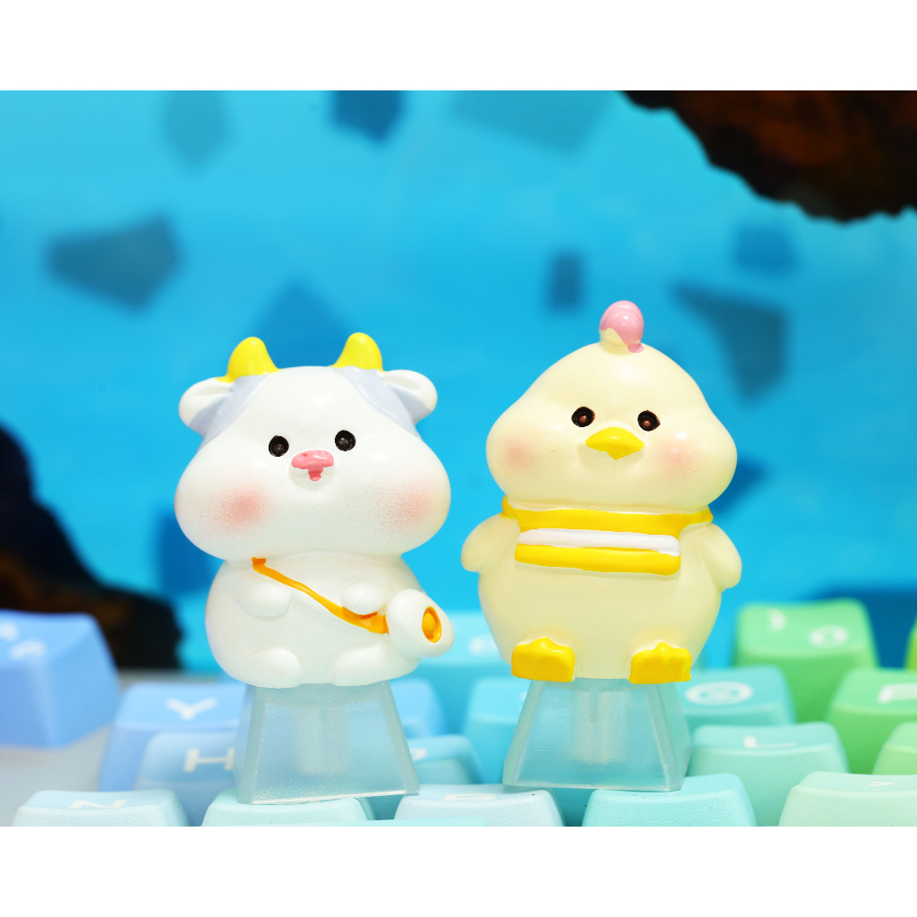 Keycap 12 con giáp siêu đẹp, Nút bàn 2 phiên bản dễ thương cho bàn phím cơ